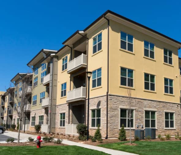 Landlord lead inspection at Baltimore apartment building.